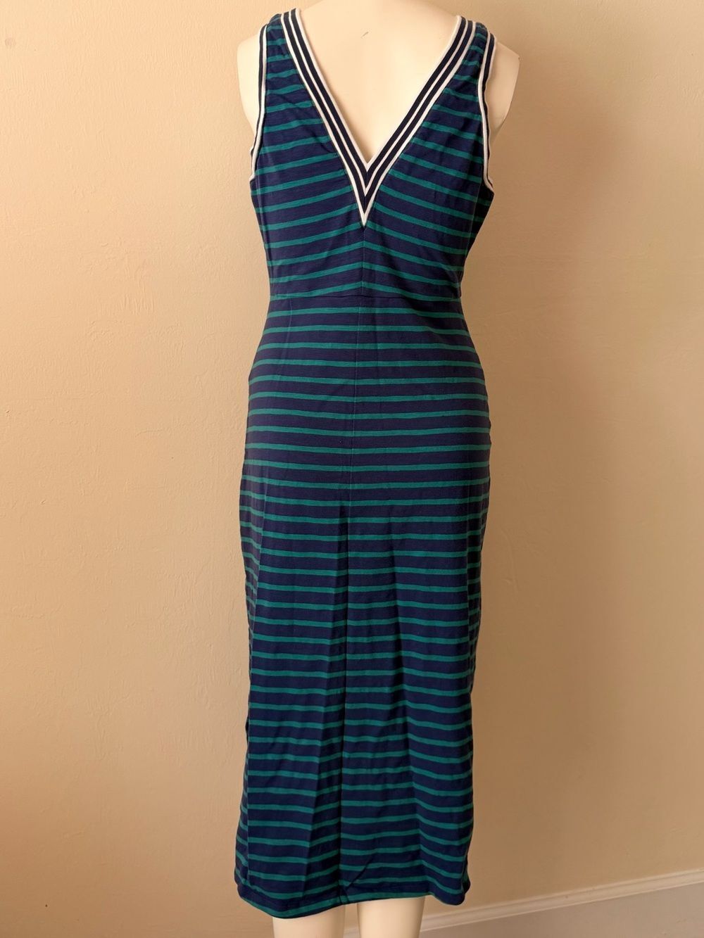 Tommy Bahama Navy, Teal & Cream Striped dress - Picture 6 of 8